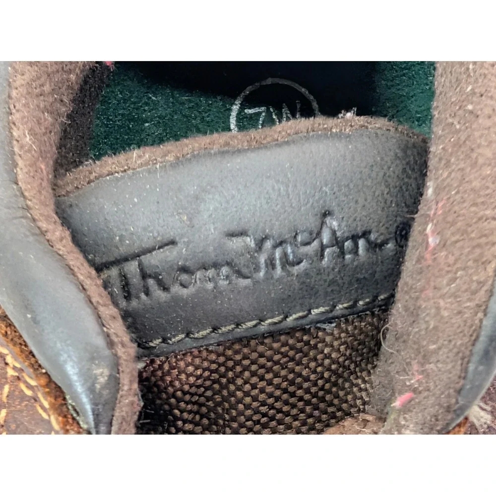 Thom McAn Ankle‎ Boots Toddler Size 7W Leather Brown Lace Up Skid Resistant